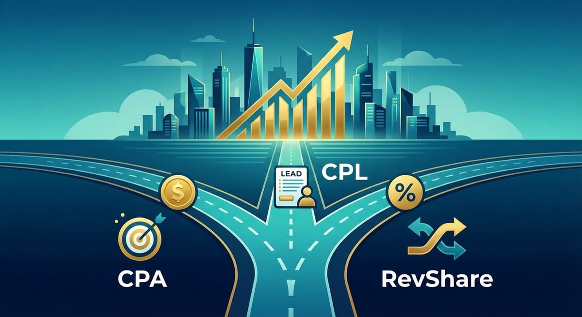 Моделі оплати в арбітражі трафіку: CPA, CPL, RevShare — що принесе профіт на дистанції